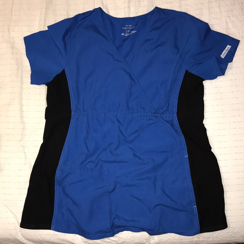 Royal Blue Maternity Scrub Top